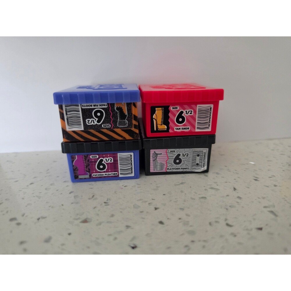 LOL Surprise Empty Shoe Box Lot of 4 Doll Accessories Storage Cases